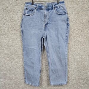 Abercrombie & Fitch Curve Love Ankle Straight Jeans Women 30 High Rise